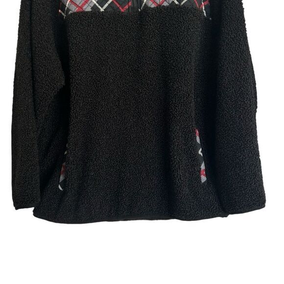 Vera Bradley Teddy Fleece Pullover Fireplace Plaid size 2XL - Picture 5 of 13